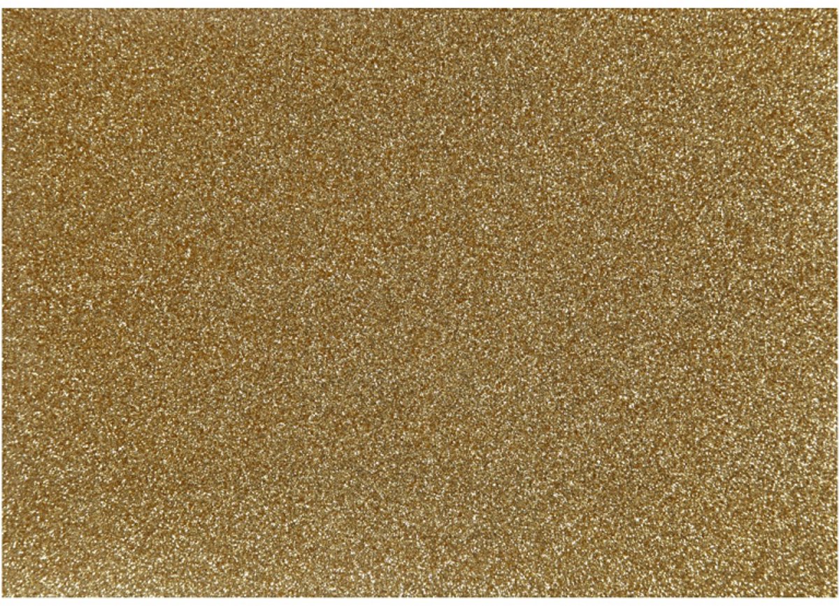 Creativ company opstrijkfolie glitter goud, a5