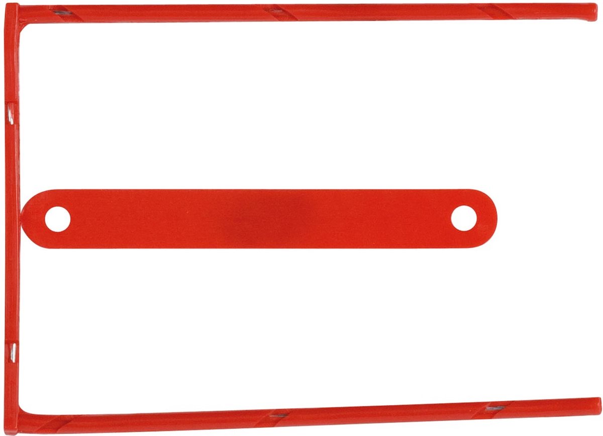Q-connect archiefbinder d-clip | doos van 100 stuks | rood