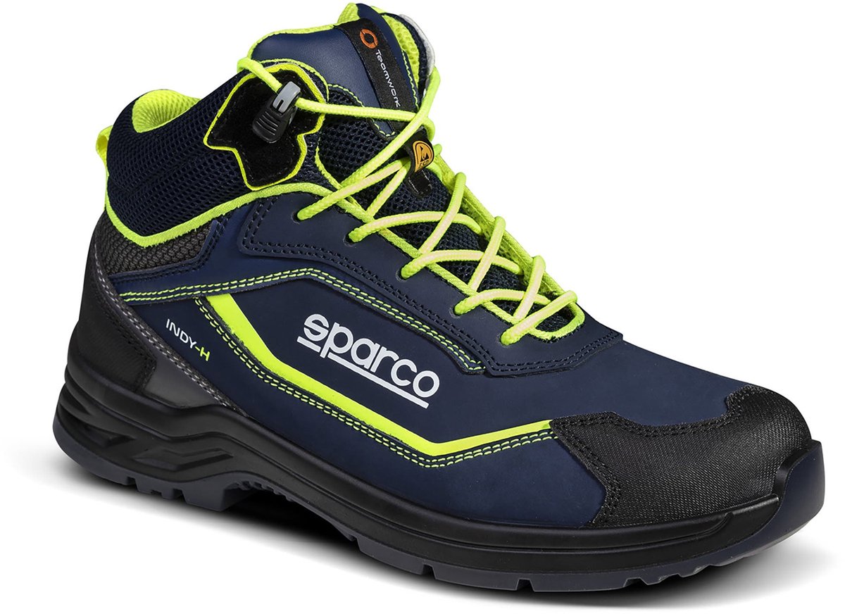 Sparco werkschoenen s3s - indy-h richmond - marineblauw geel — 42