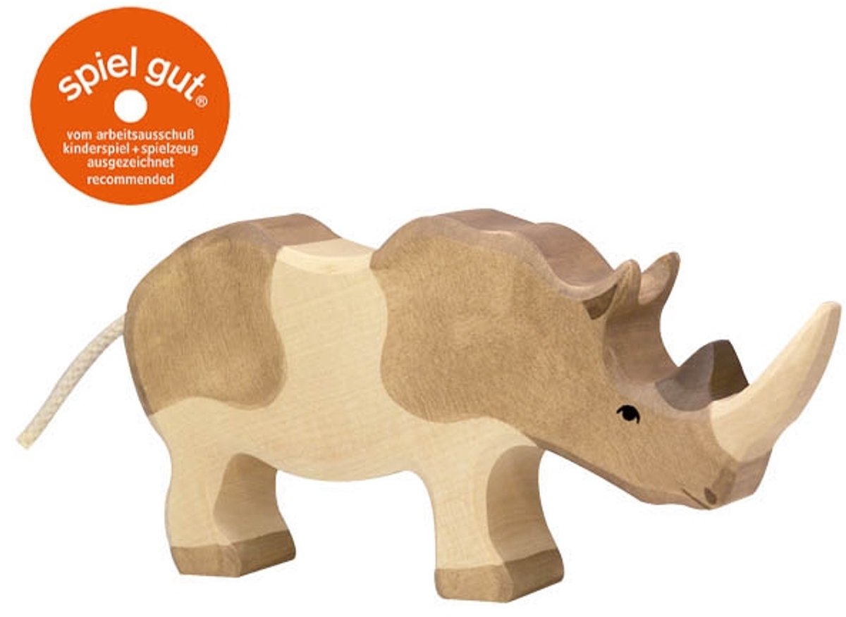 Holztiger houten neushoorn