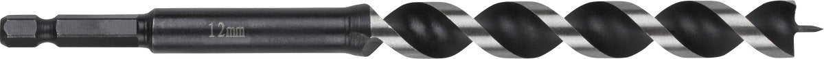 Wolfcraft - 12mm slangenboor voor houtbalken - 165mm - zeskantschacht houtboor - hex - 7134000