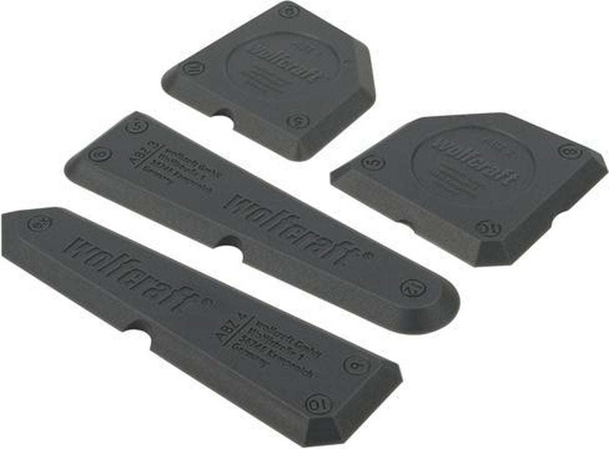 Wolfcraft - kitspatel set - 4 stuks - kitstrijker - 4330000