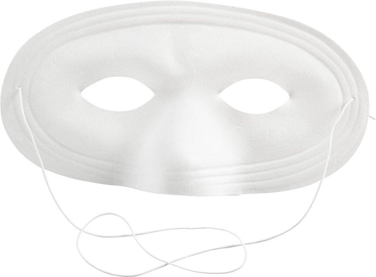 Creativ company http: www.cchobby.nl masker-10-cm-17-5-cm-wit-1-stuk