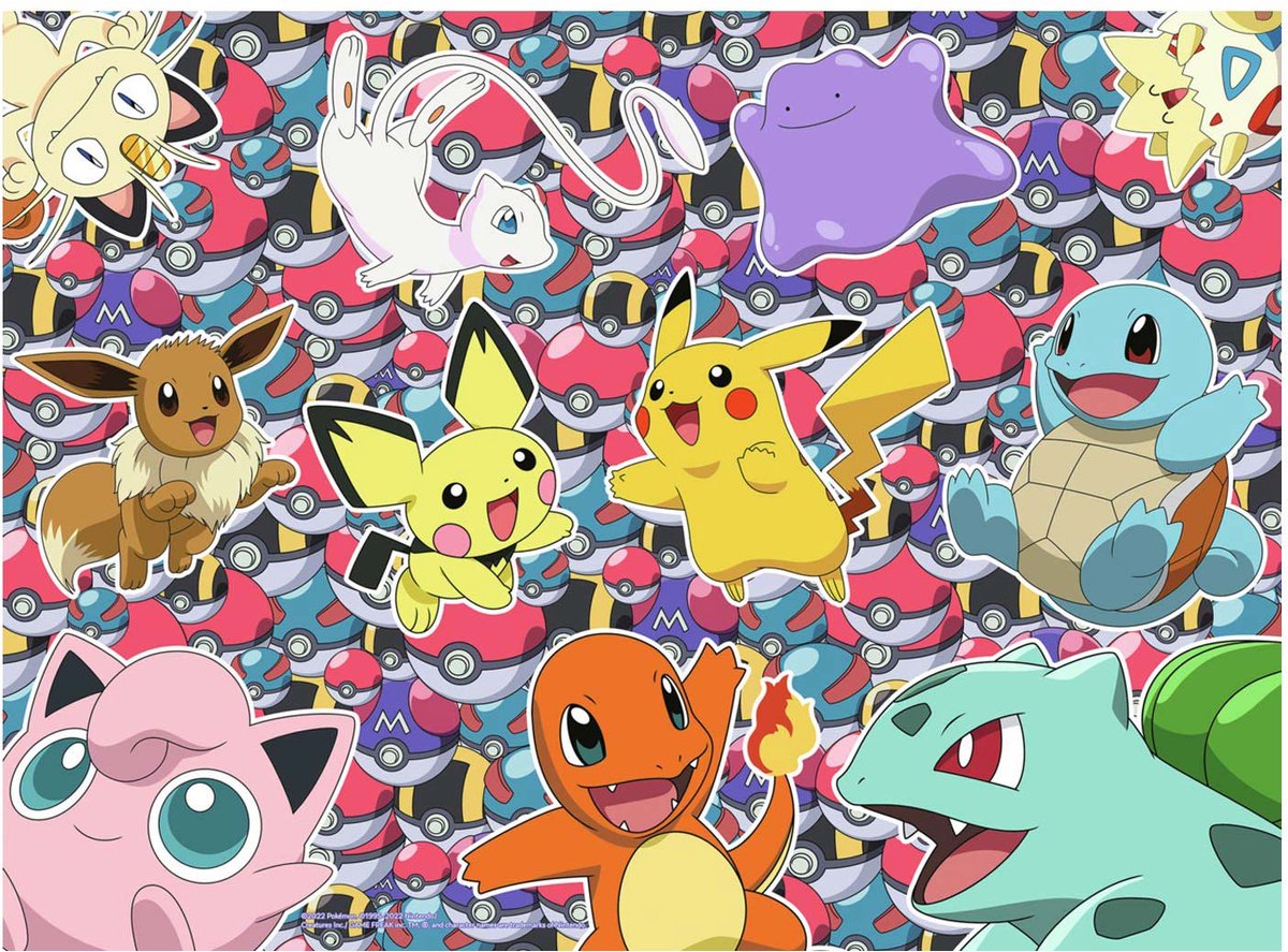 Pokémon ravensburger puzzel pokemon - legpuzzel - 100 xxl stukjes