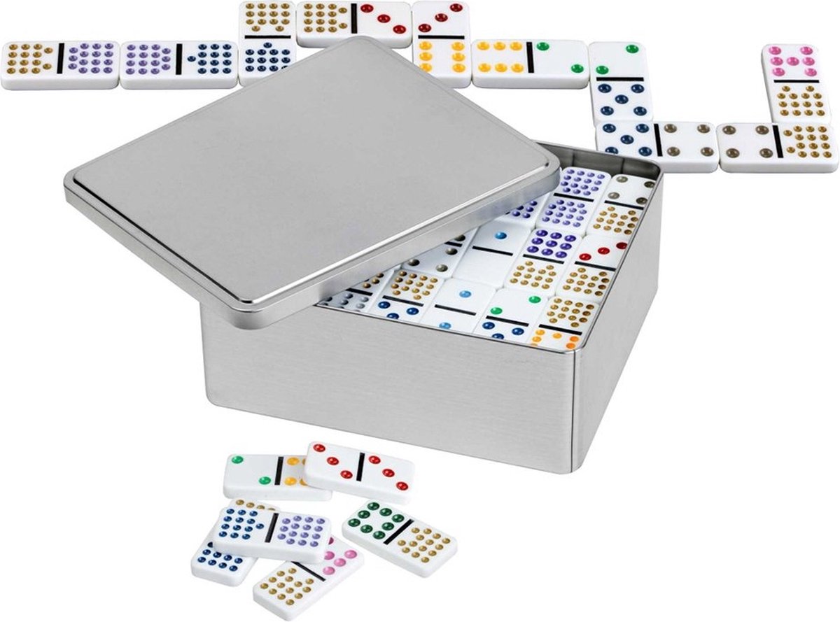 Philos domino dubbel 15 in blik