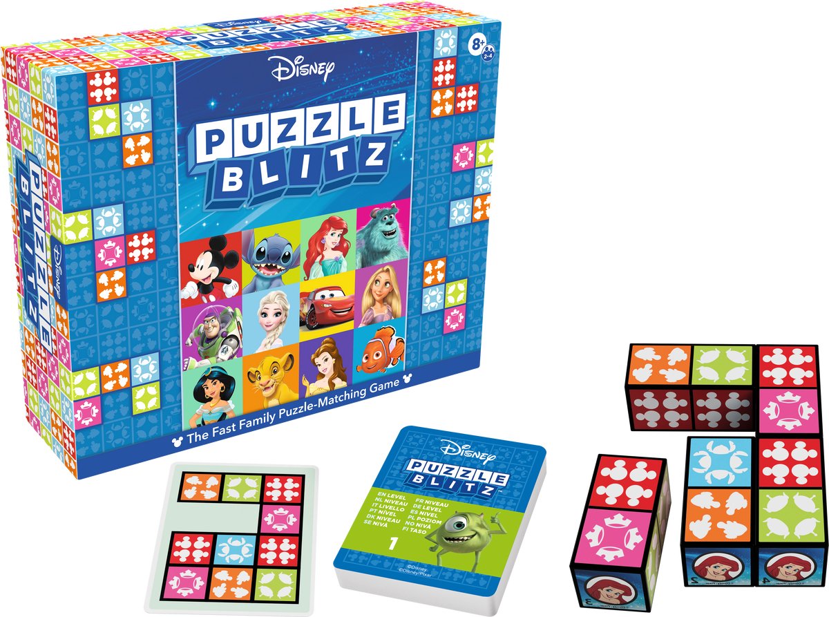 Goliath puzzle blitz disney - breinbreker - puzzel - wie lost als eerste de puzzel op?