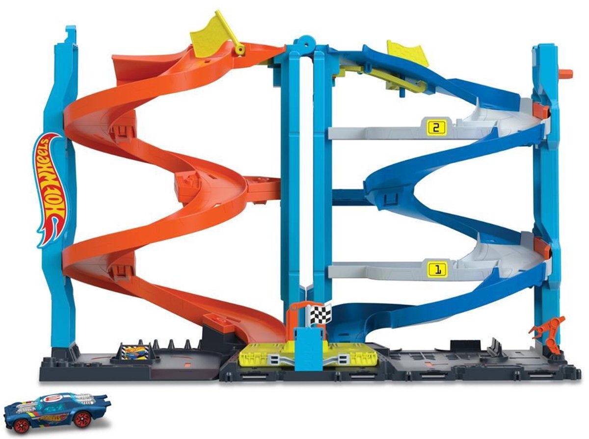 Hot wheels city transformerende racetoren - racebaan