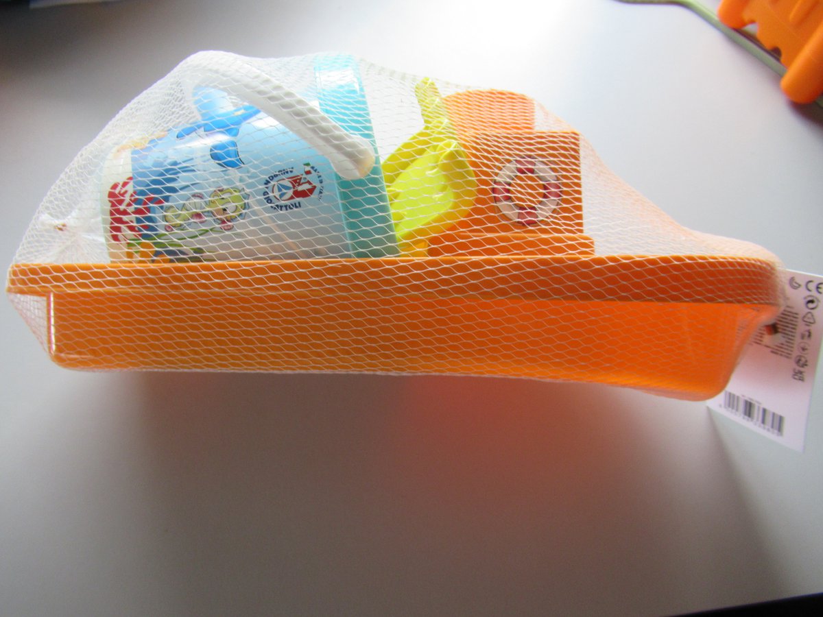 Androni happy fish emmerset 4-delig – oranje met visjesprint