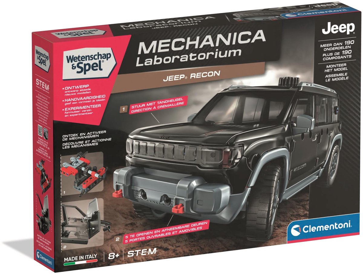 Clementoni wetenschap spel mechanica jeep recon