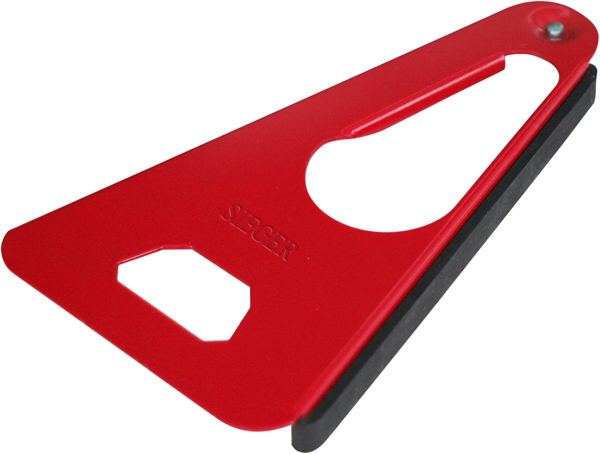 Westmark multi-opener met rubberen band, pot-, blik- en flesopener, lengte: 17 cm, staal rubber, sieger-twist, diverse kleuren: zilver rood blauw, 10492270