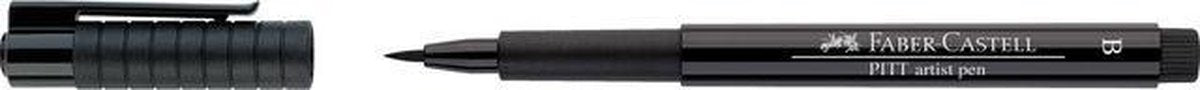Faber-castell tekenstift - pitt artist pen - brush - zwart - fc-167499