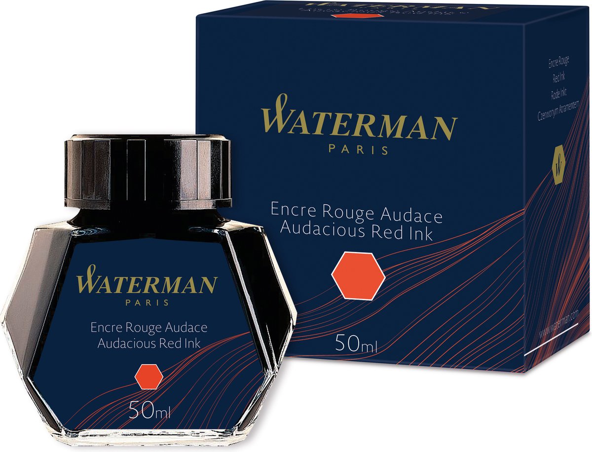 Waterman vulpeninkt | gedurfd rood | fles van 50 ml