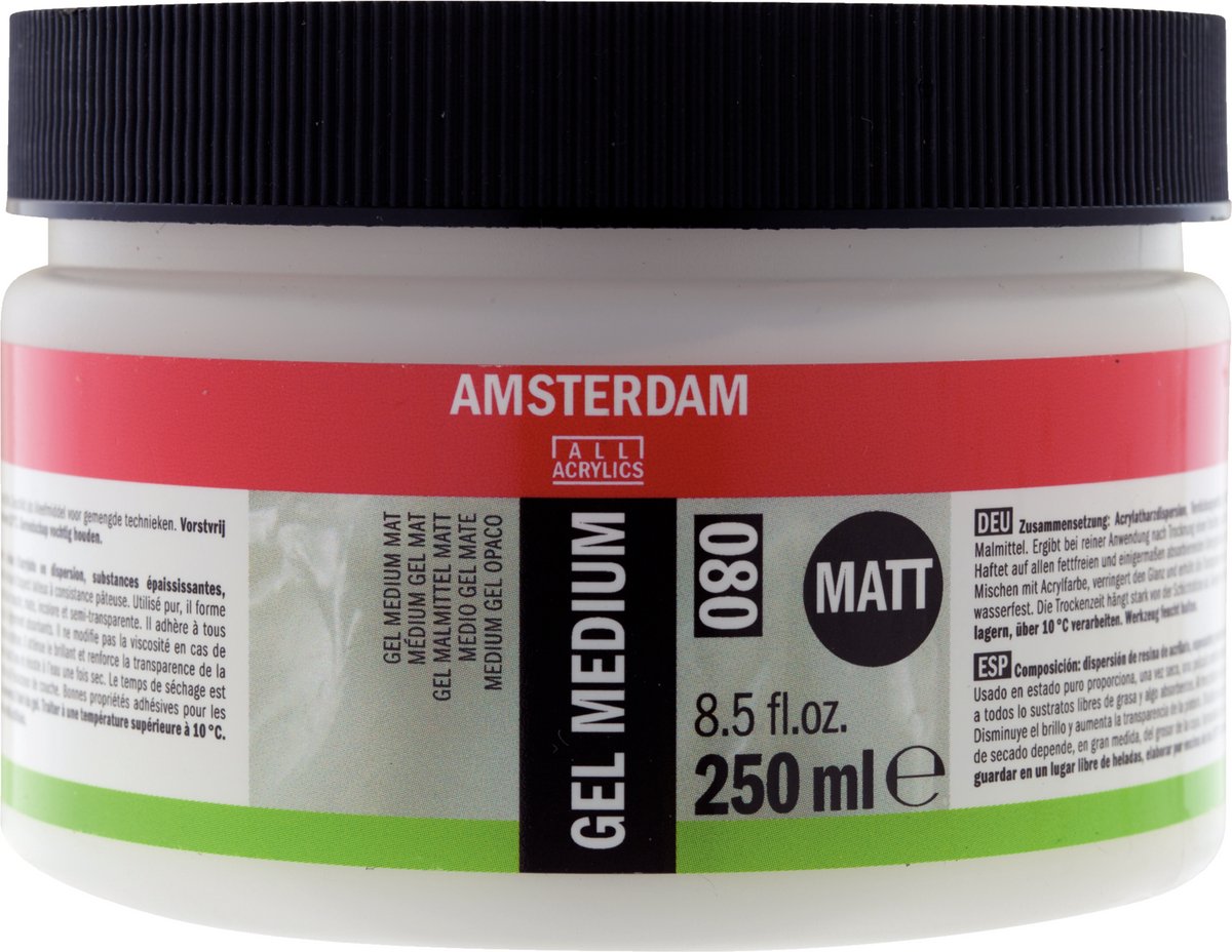 Amsterdam gel medium mat 080 pot 250 ml
