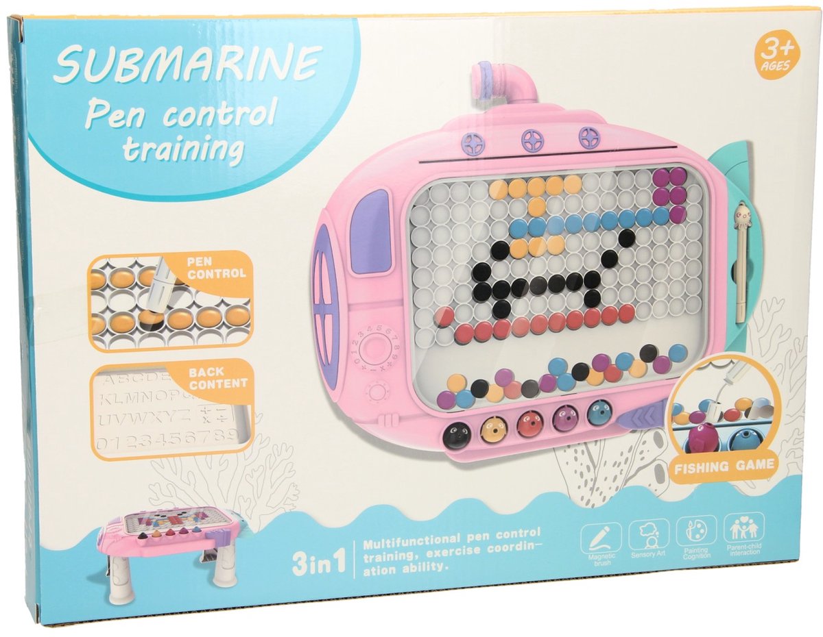 Lobbes speelgoed bv kleuren buttons spel met magnetische pen