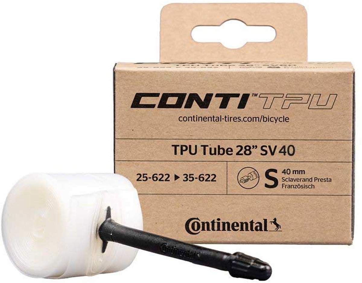 Continental tpu tube s40 binnenband transparant 700c 25-35