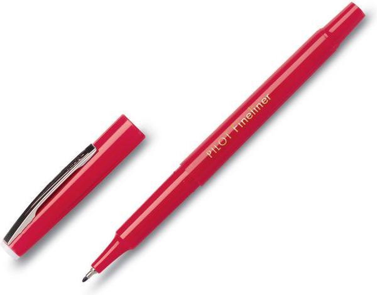 Pilot fineliner sw-ppf rood 0.4mm - 12 stuks