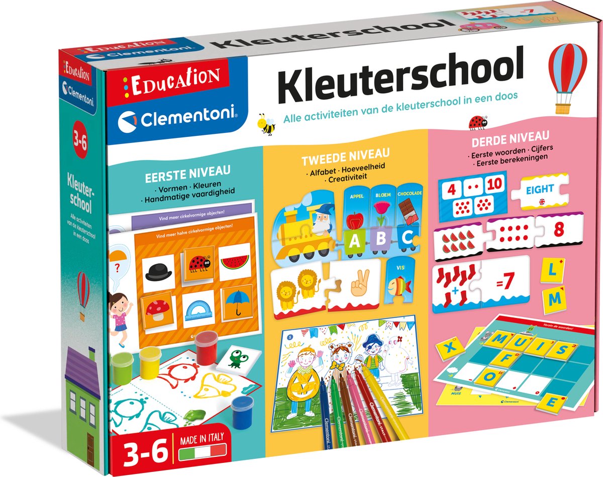 Clementoni education - kleuterschool - kleuter speelgoed - educatief speelgoed - 3-6 jaar