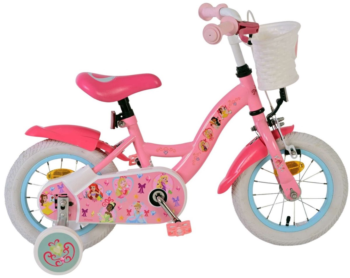 Volare disney princess kinderfiets - meisjes - 12 inch - roze