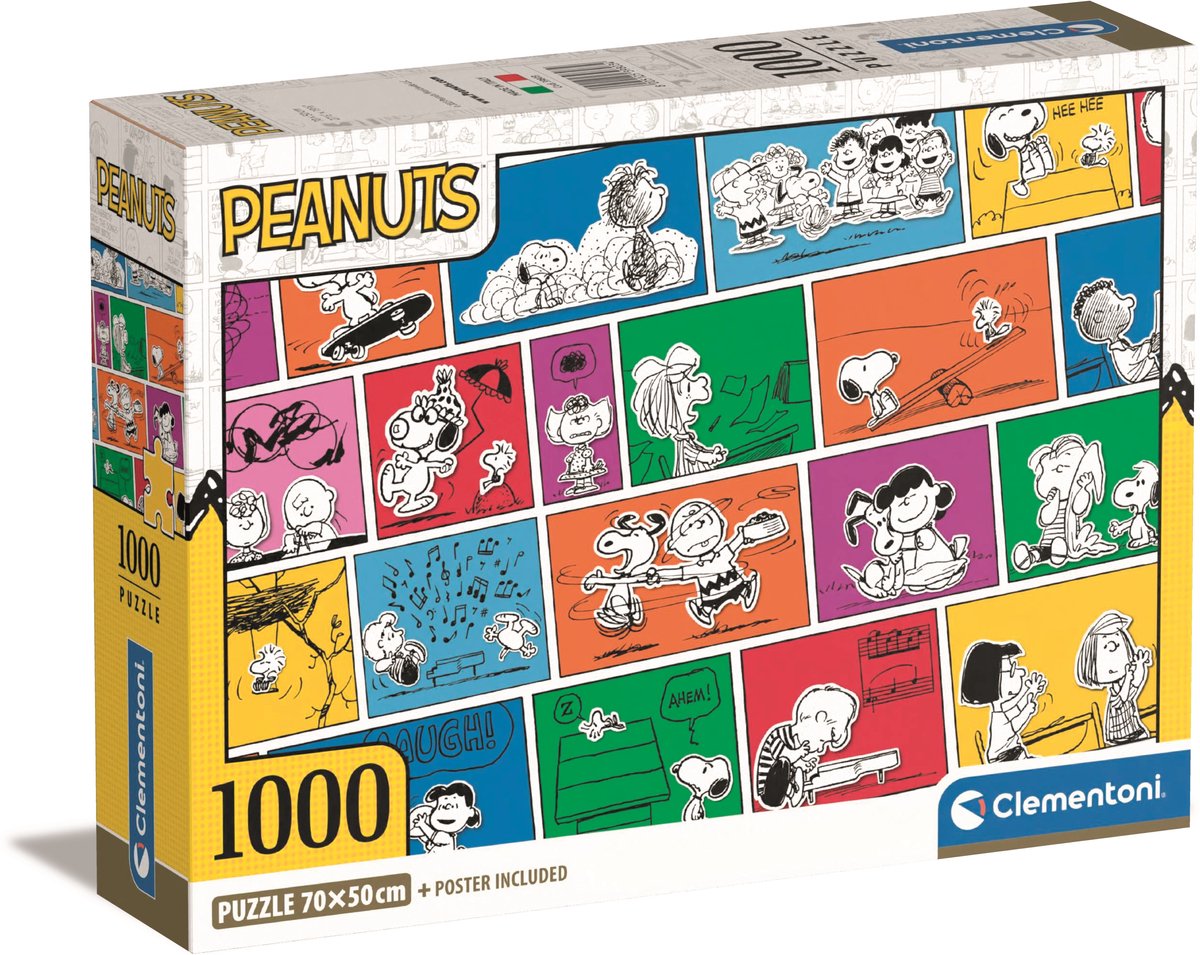 Clementoni - puzzel - 1000 stukjes - peanuts thema