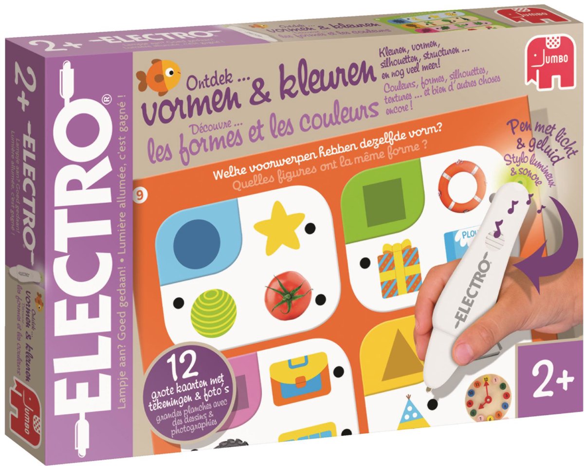 Electro jumbo wonderpen vormen kleuren educatief spel