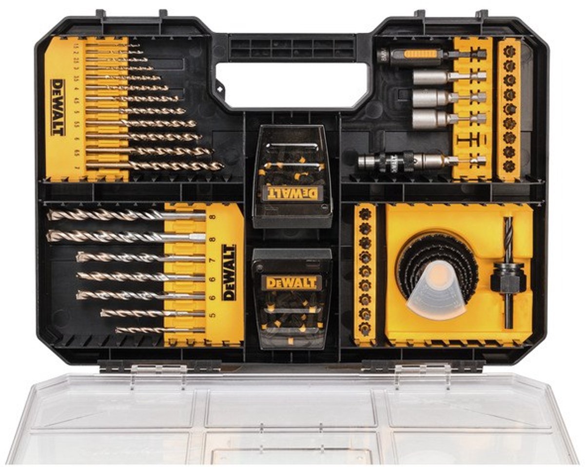 Dewalt extreme impact torsion - gereedschapscombiset - 100 stuks - duurzaam - staal