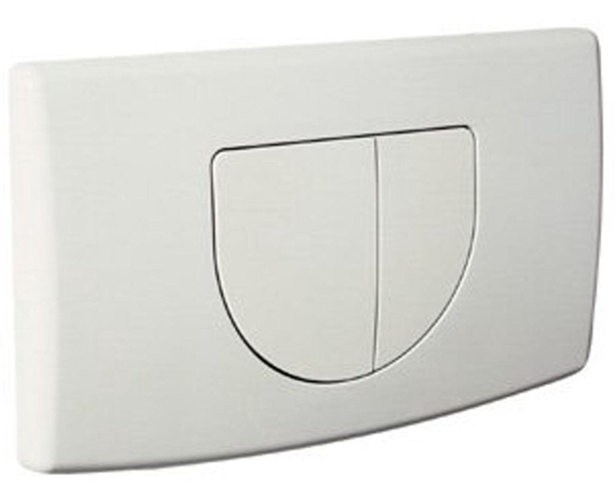 Plieger spring bedieningsplaat - frontbediening - dubbele spoeltechniek - wit