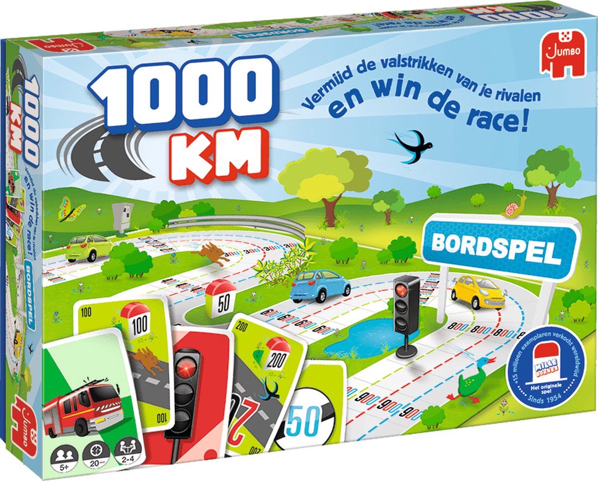 Jumbo 1000km bordspel - gezelschapsspel voor kinderen
