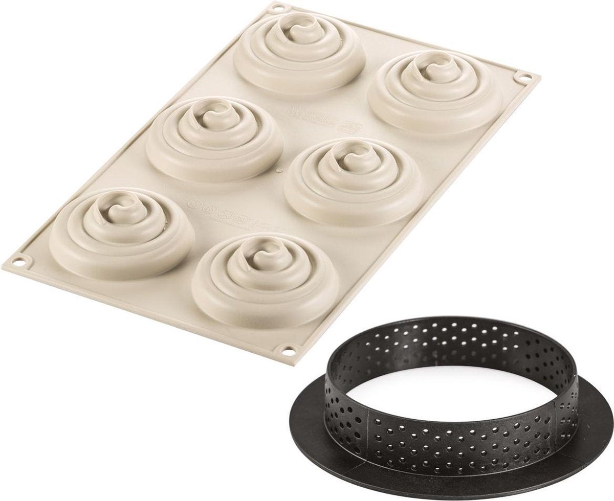 Silikomart kit mini tarte twist set 6