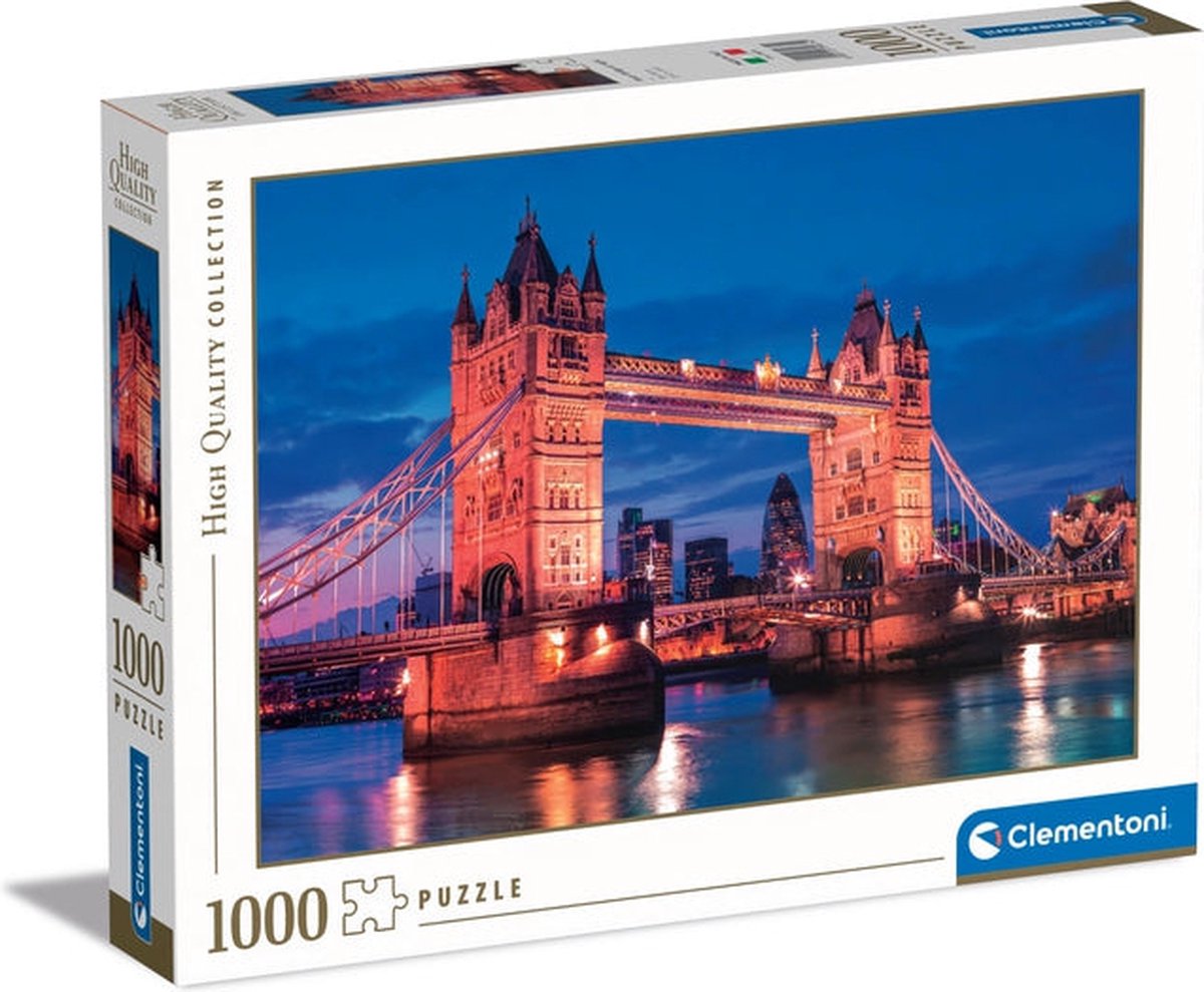 Clementoni legpuzzel tower bridge bij nacht - 1000st.