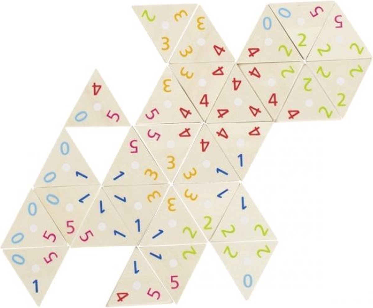 Goki houten tri-domino spel