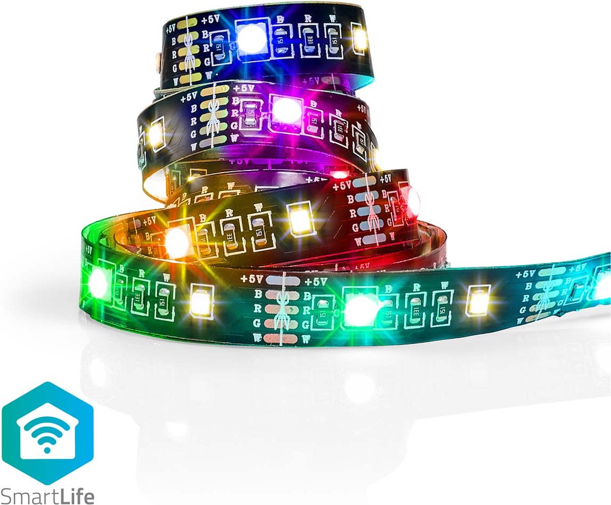 Nedis smartlife led strip - bluetooth - rgb warm wit - smd - 2.00 m - ip20 - 2700 - 380 lm - android ios