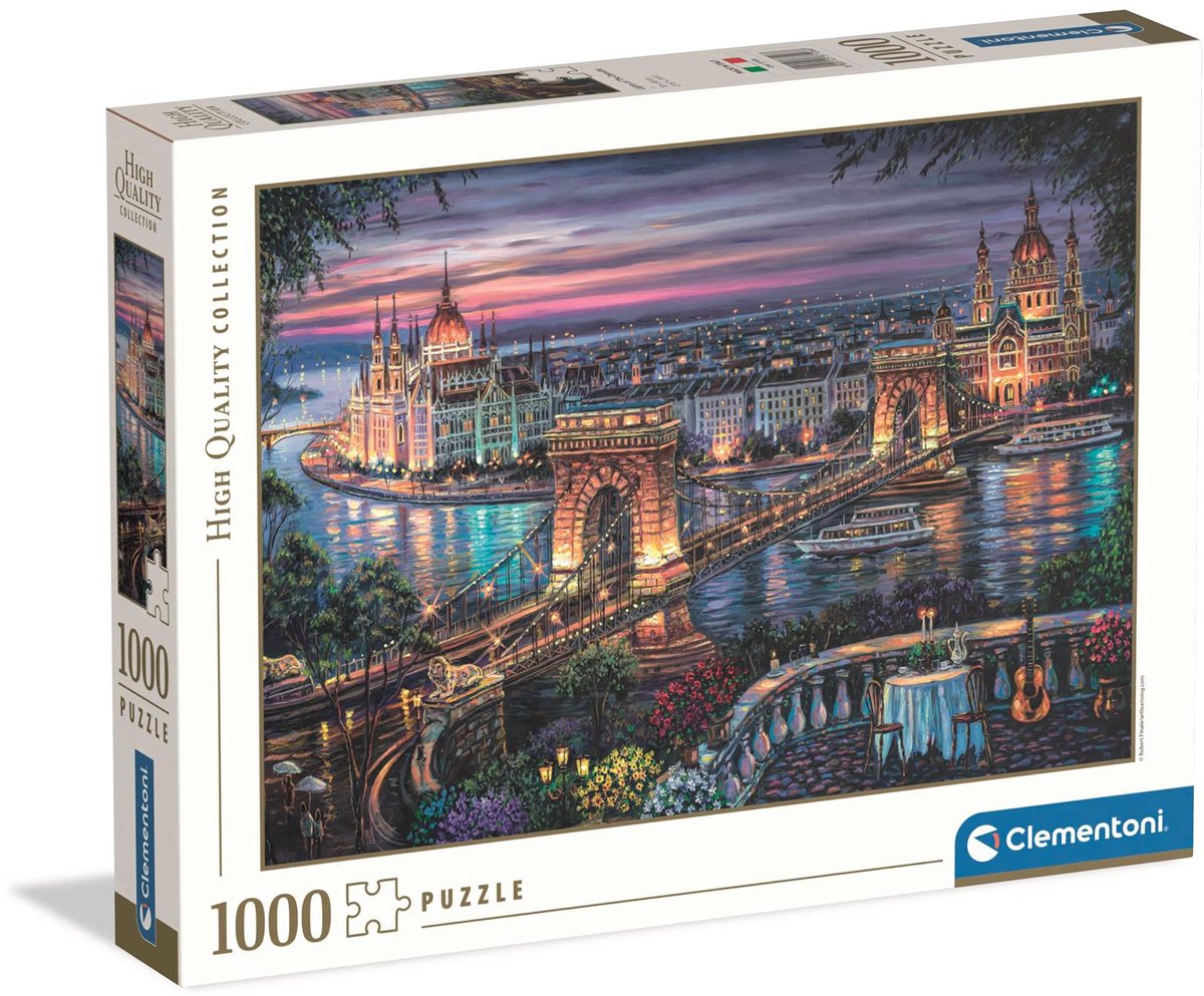 Ty clementoni lights of the danube - legpuzzel 1000 stukjes volwassenen - high quali collection - sfeervolle puzzel vanaf 14 jaar