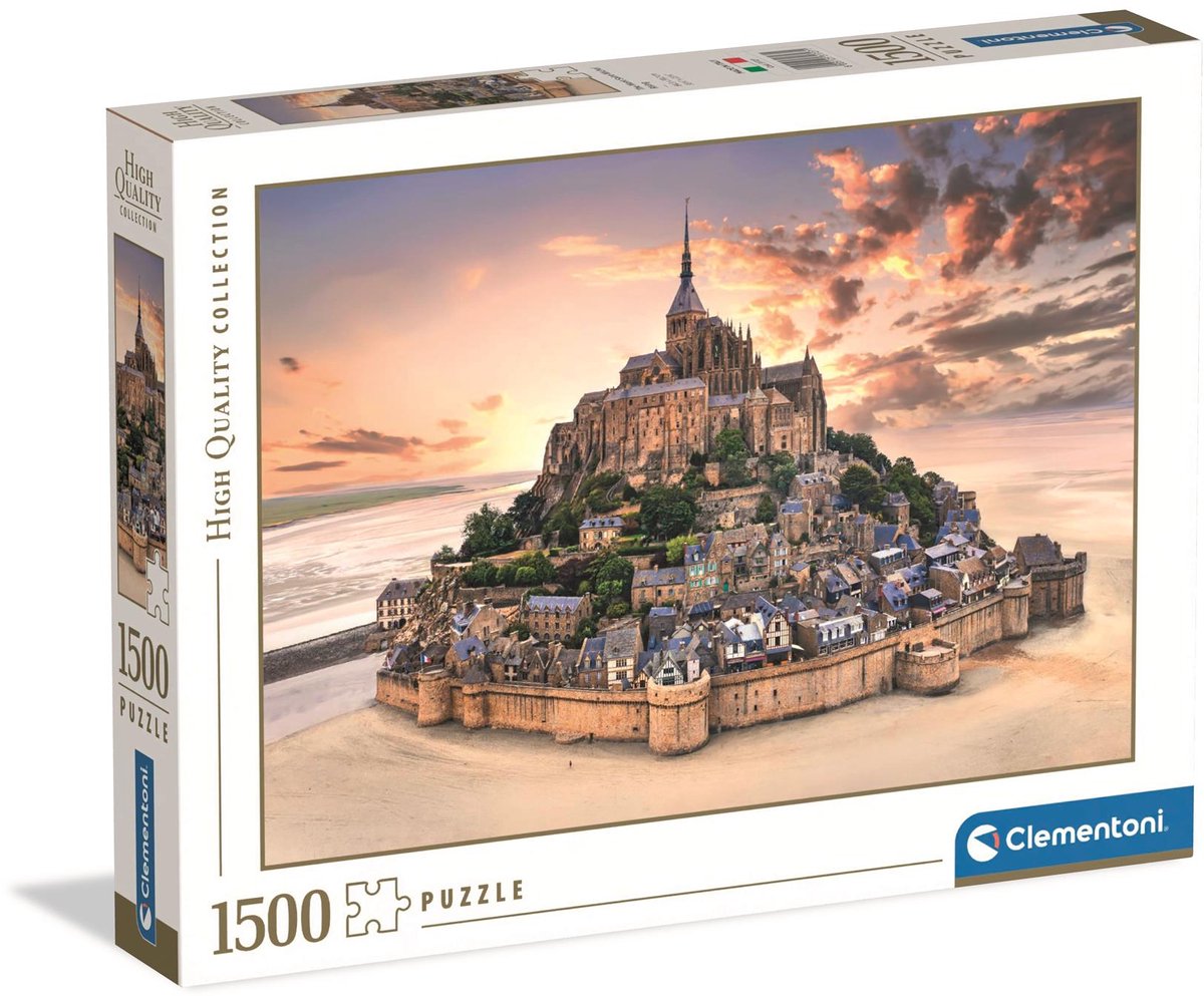 Clementoni - puzzel - 1500 stukjes - mont saint-michel rising - puzzel voor volwassenen - high quality collection