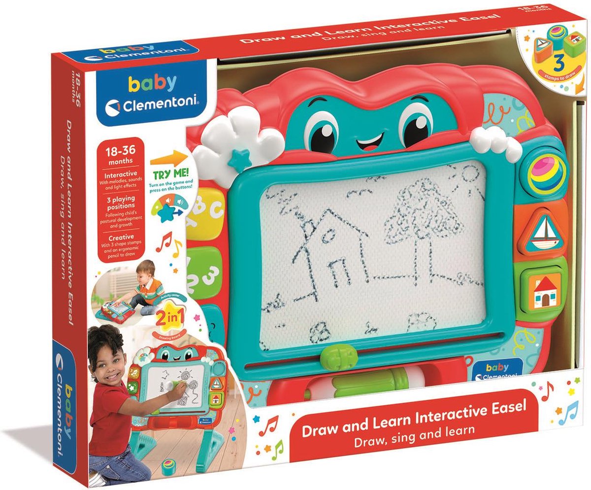 Clementoni baby - magnetisch tekenbord ezel