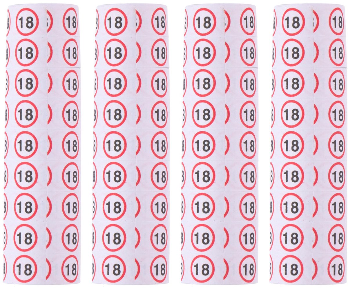 Partytime party time serpentines 3 stuks - 18 jaar - serpentines feestdecoratie - feest slingers rollen - decoratie feest