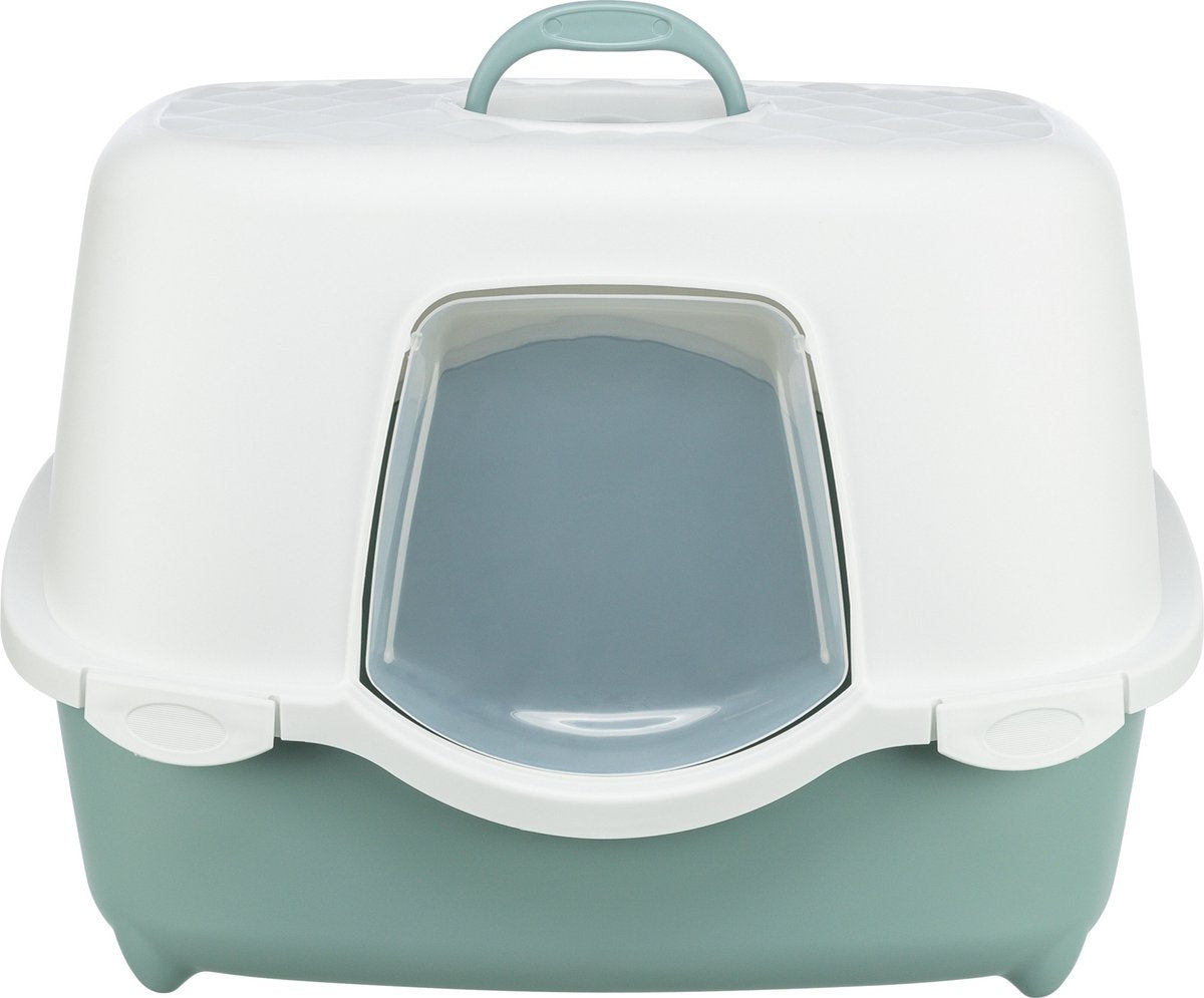 Trixie - kattenbak - davio - groen wit - 56x39x39 cm