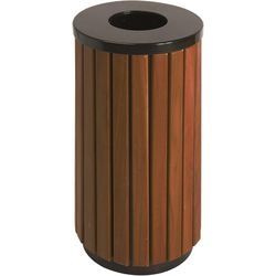 V-part prullenbak 31010578 staal bruin