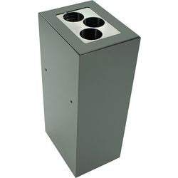V-part prullenbak 31191239 gegalvaniseerd staal grijs