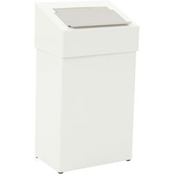 Dutchdesign prullenbak 31650019 gepoedercoat aluminium wit