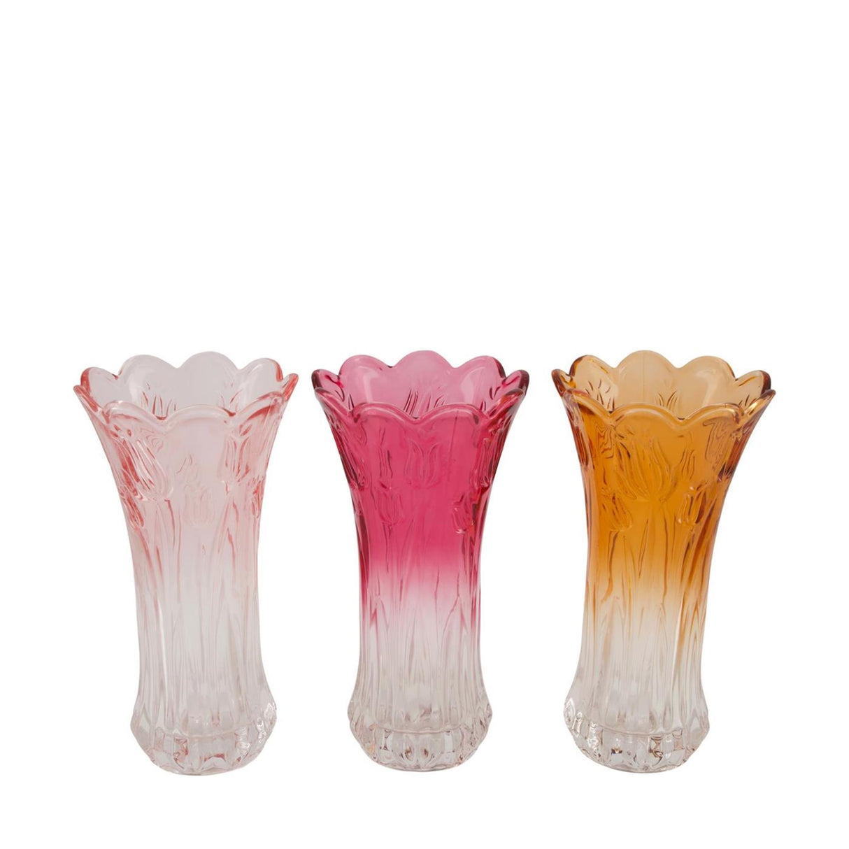 Dijk natural collections vaas glas ø13xh23.5cm