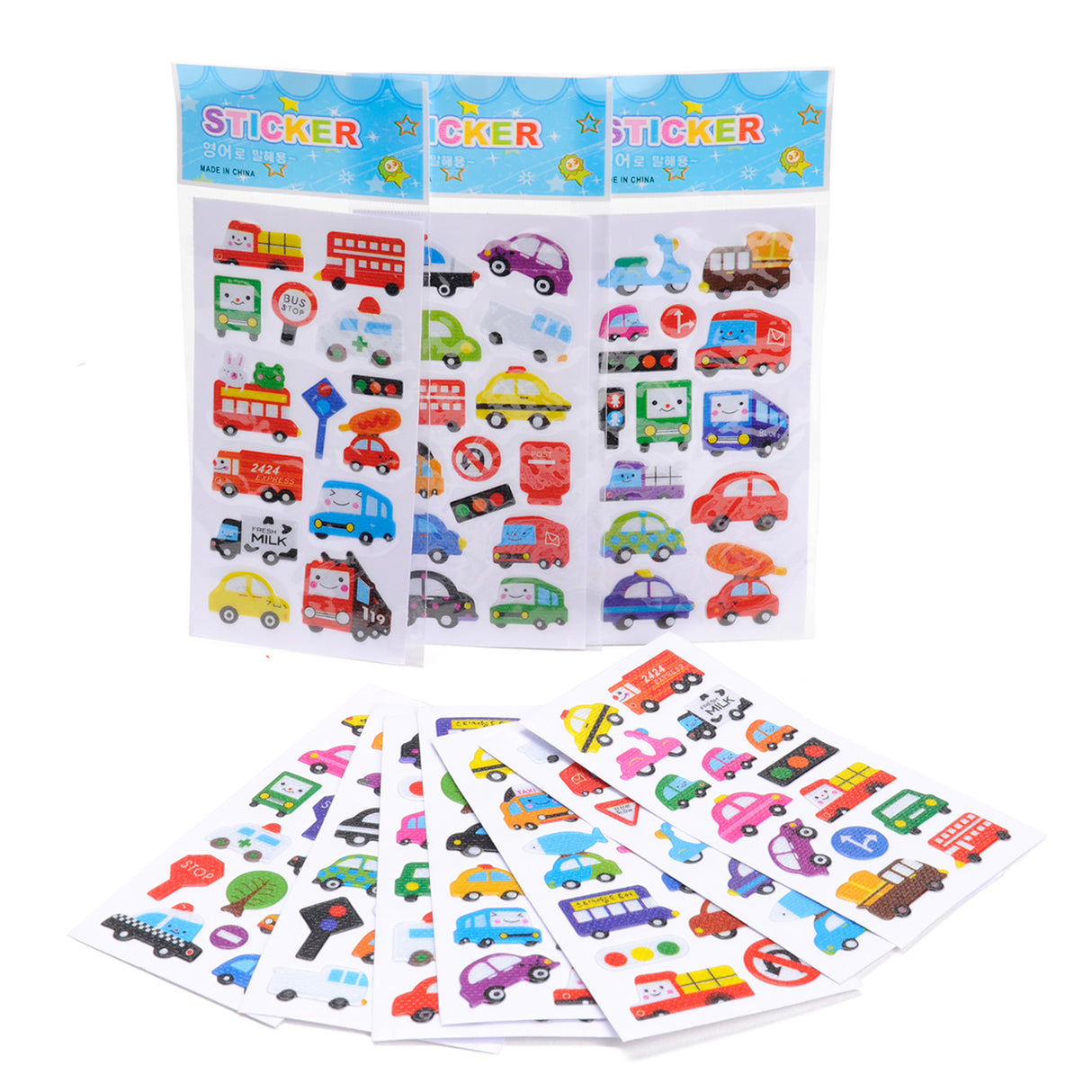 Duckiez stickers - voertuigen