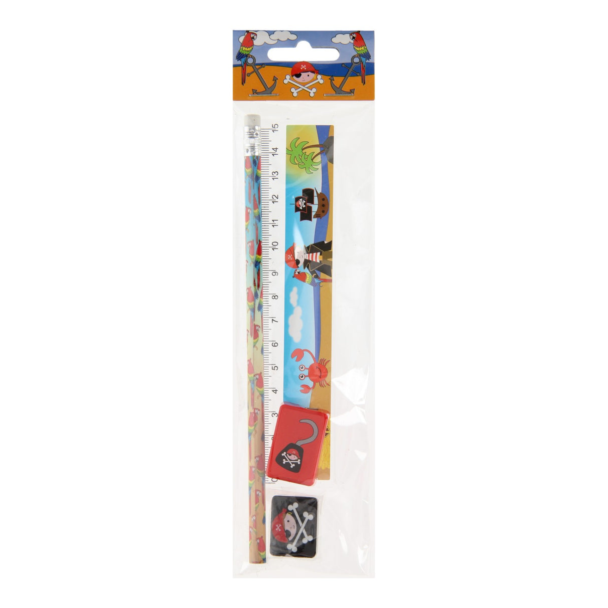 Duckiez schrijfset piraat kleur