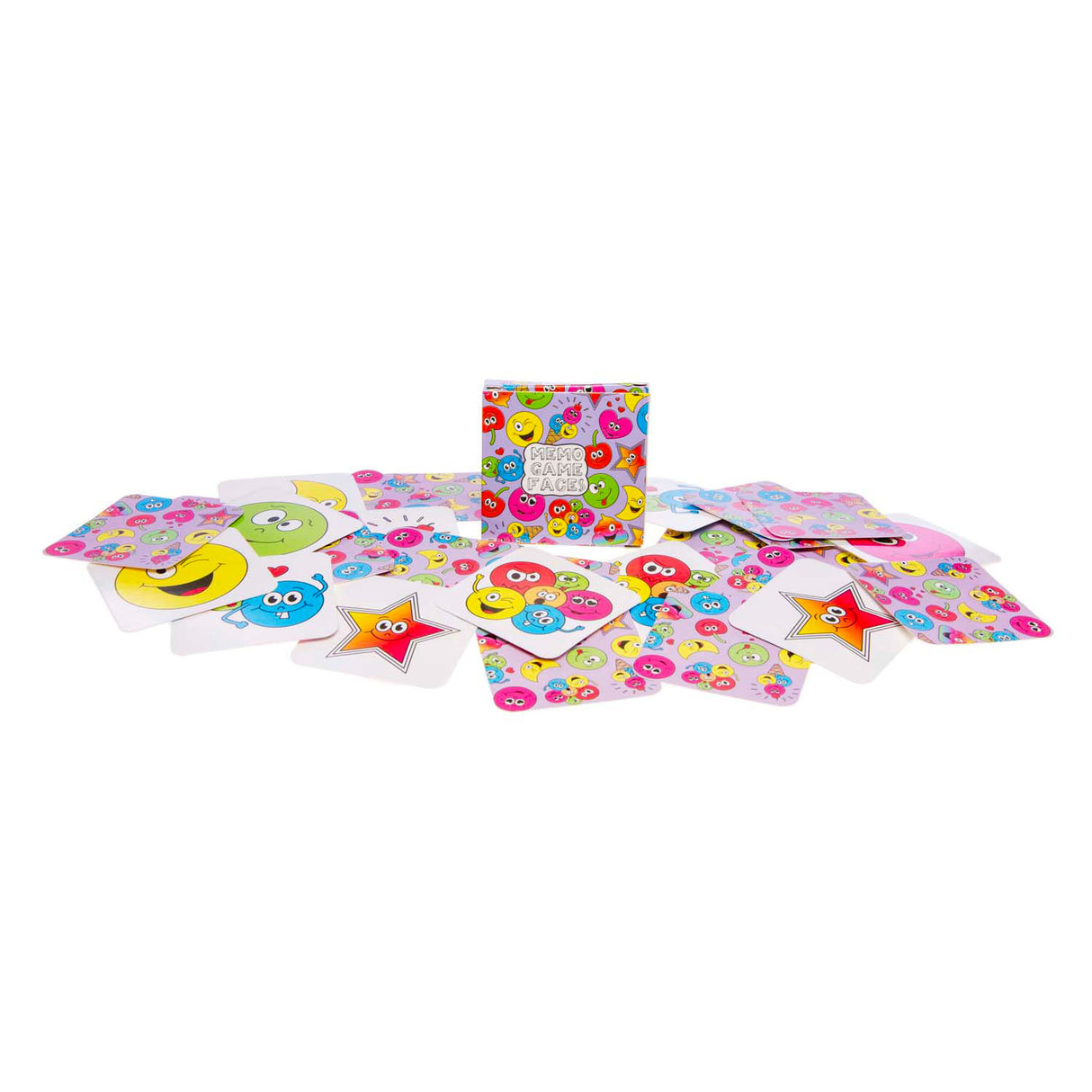 Duckiez mini memospel lachgezicht, 28 kaarten
