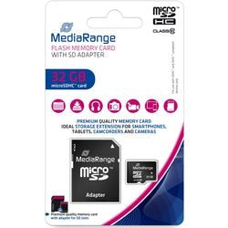 Microsdhc-kaart mediarange mr959 32 gb zwart
