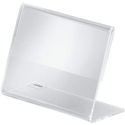 Sigel info standaard - prijsstandaard - kaarthouder - 90x60mm - transparant acryl - 10 stuks - si-pa107