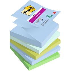 Super sticky notes post-it r330-5ss-oas blauw, groen