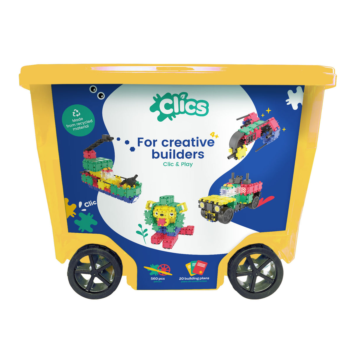 Clics rolbox bouwblokken, 20in1