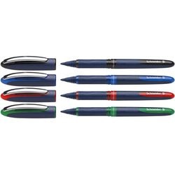 Schneider schrijfwaren schneider rollerball - one business - lijnbreedte 0,6mm - 4 stuks assorti kleuren - s-183094