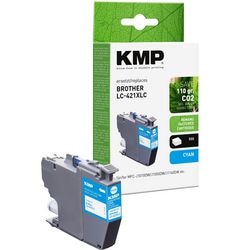 Inktcartridge kmp compatibel brother lc421xlc cyaan