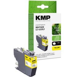 Inktcartridge kmp compatibel brother lc422xly geel